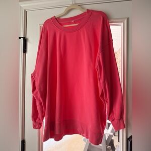 Lululemon Athletica Perfectly Oversized
Crew In Pink Plus Size 16-18